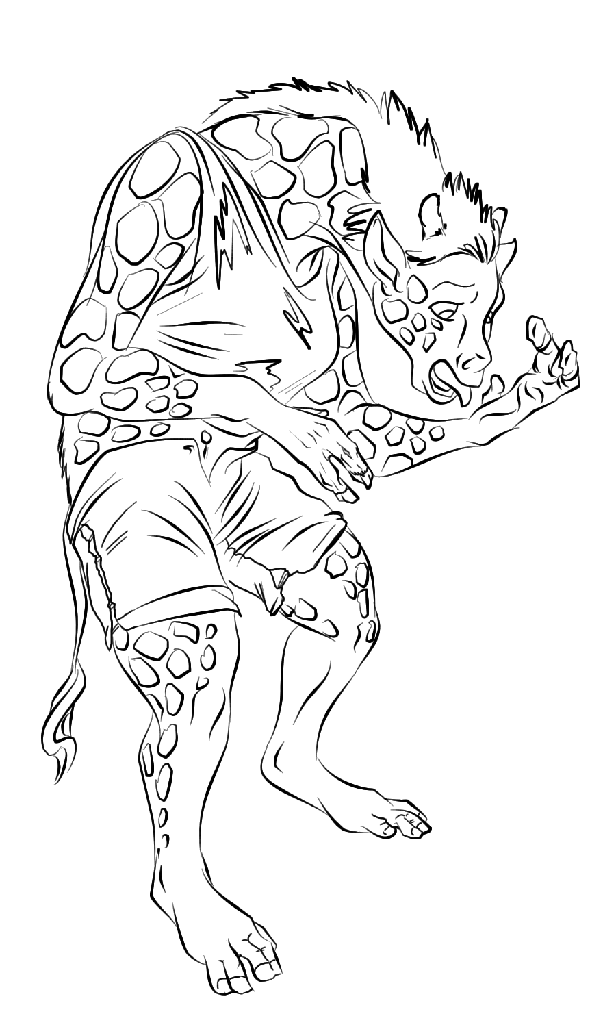 Livestream Commission: Giraffe TF by Jakkal