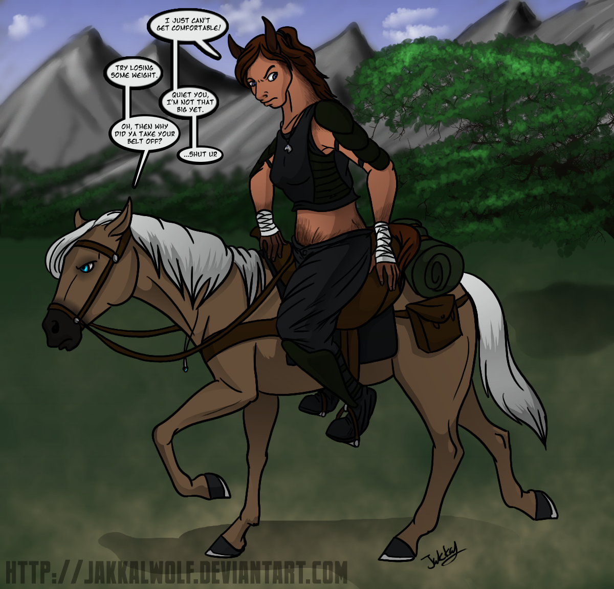 Livestream Commission: Karen and Procene Meet! by Jakkal
