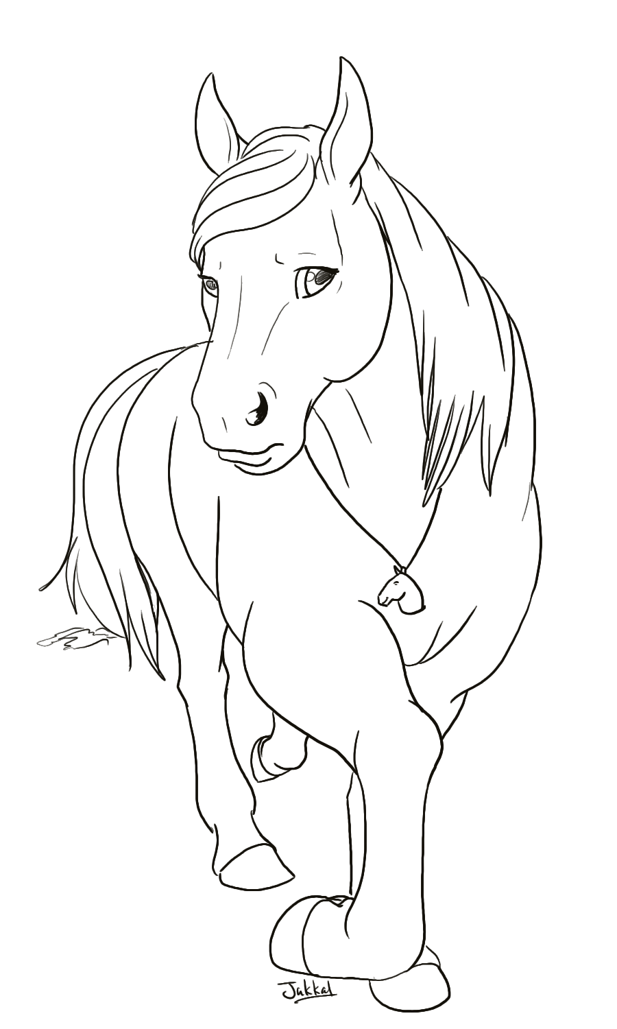 Livestream commission: Horse TF by Jakkal