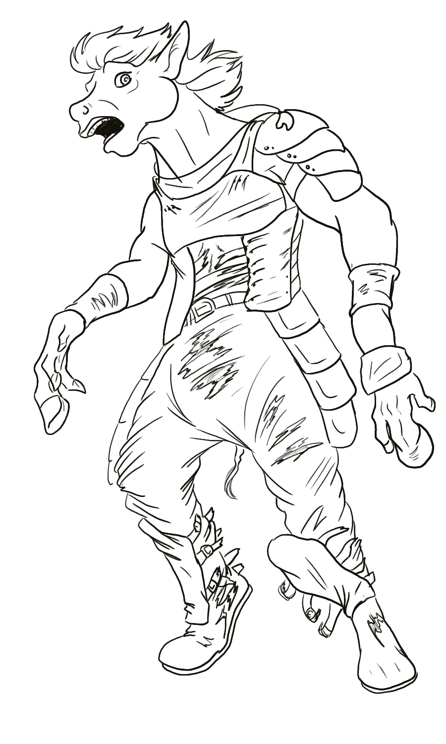 Livestream commission: Horse TF by Jakkal