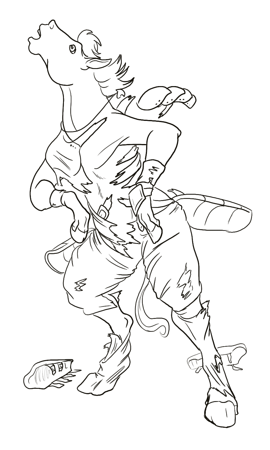 Livestream commission: Horse TF by Jakkal