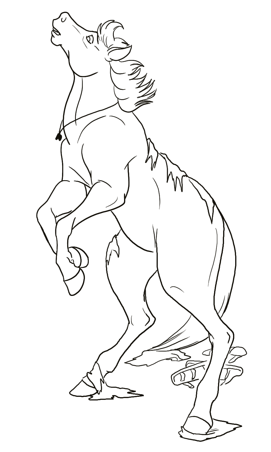 Livestream commission: Horse TF by Jakkal