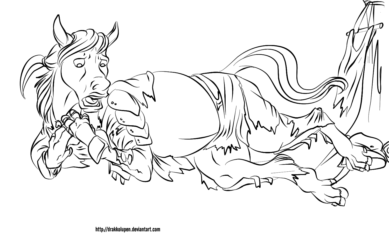 An Unfortunate Hammock Experience by Jakkal