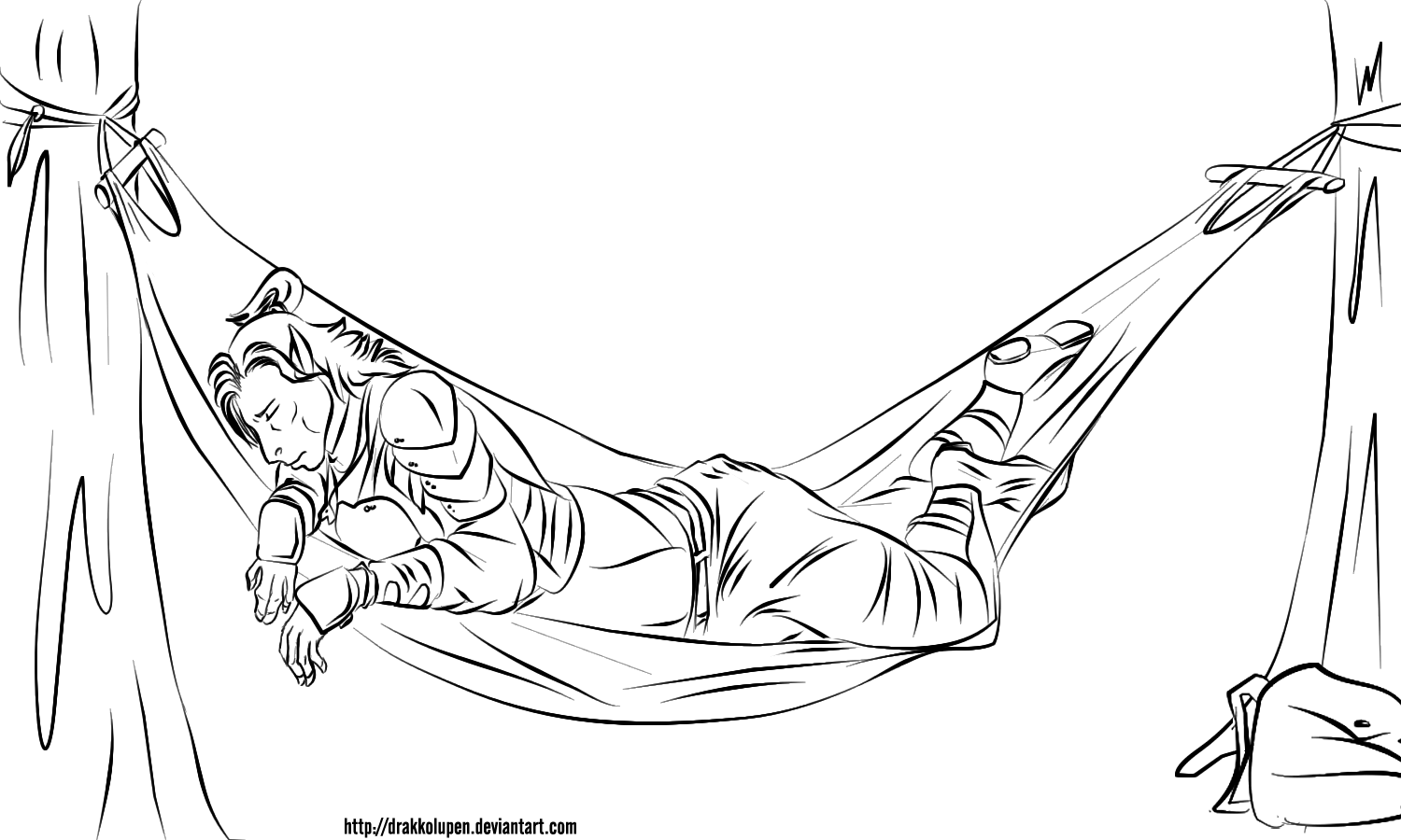An Unfortunate Hammock Experience by Jakkal