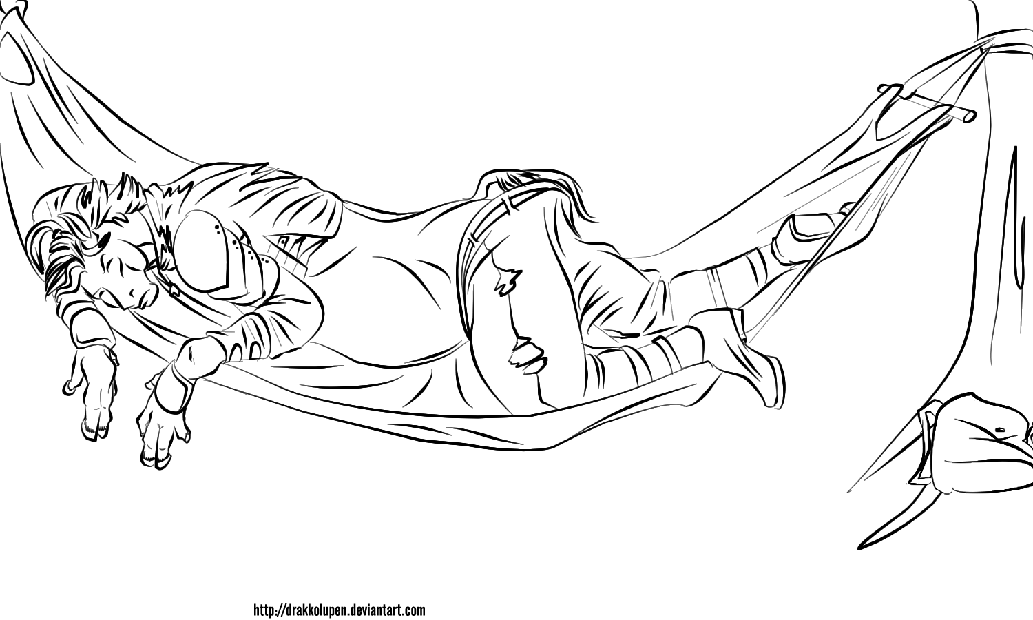 An Unfortunate Hammock Experience by Jakkal