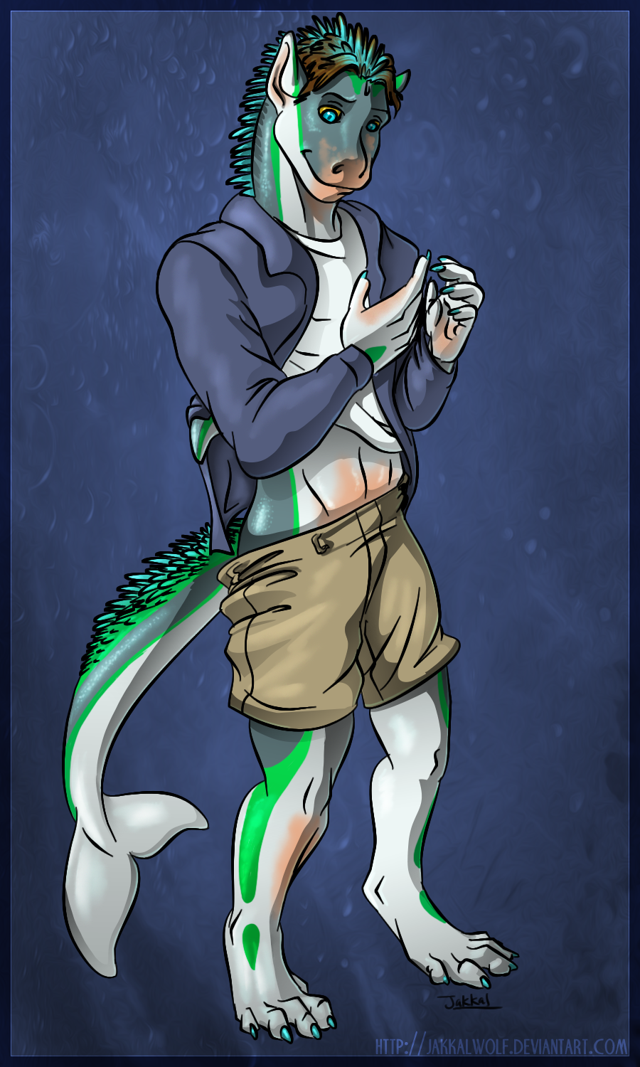 LS Commission: Human to Dolphin/Lizard by Jakkal