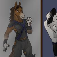 Human -> Horse Post TF by Jakkal