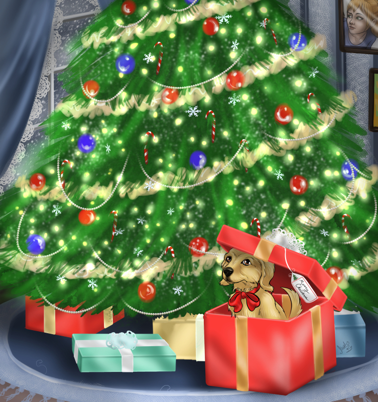 11 Stage Christmas Puppy by Janexas