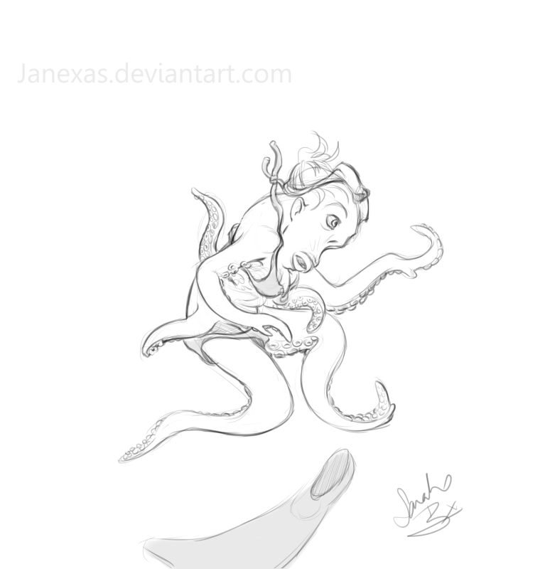 5 Stage Octopus Commission by Janexas