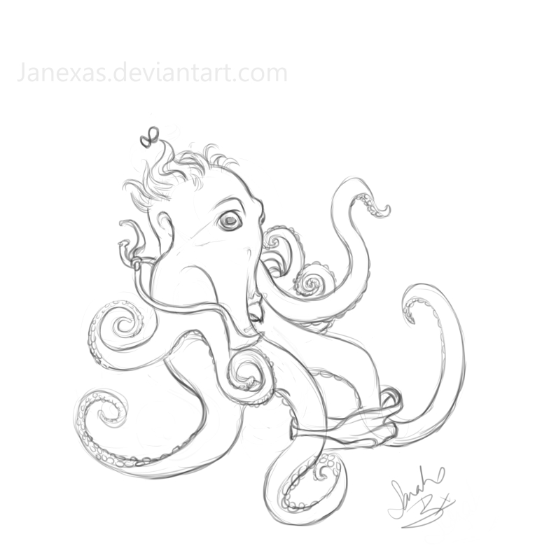 5 Stage Octopus Commission by Janexas