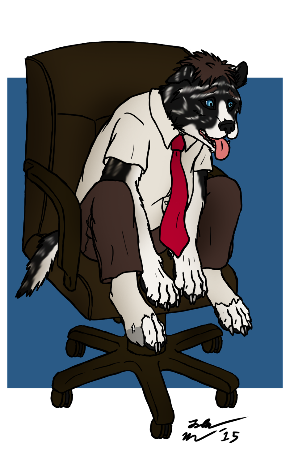 Andy has been working like a dog by Jmillart