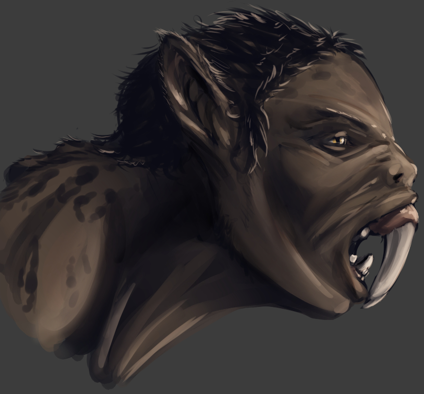 Smilodon Speedpaint Practice by K-Libra