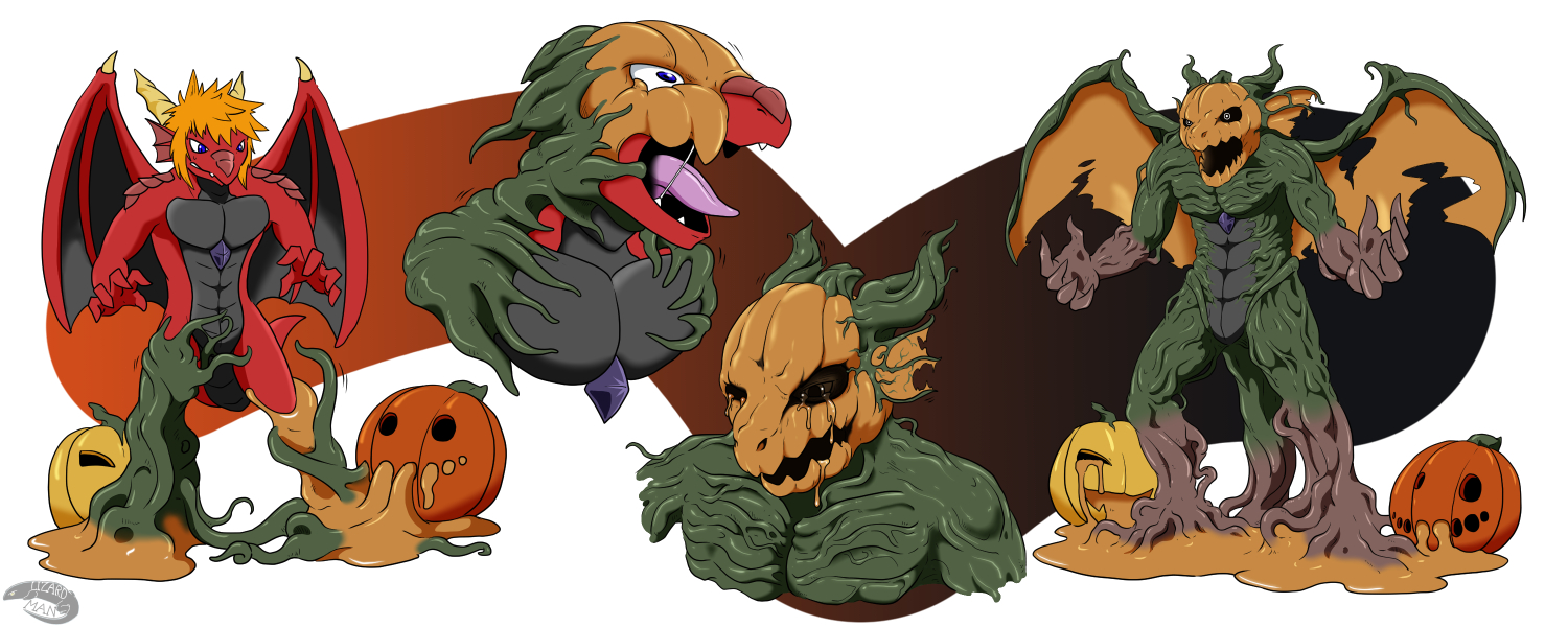 YCHA"Pumpkin monster goo TF" by Kaju