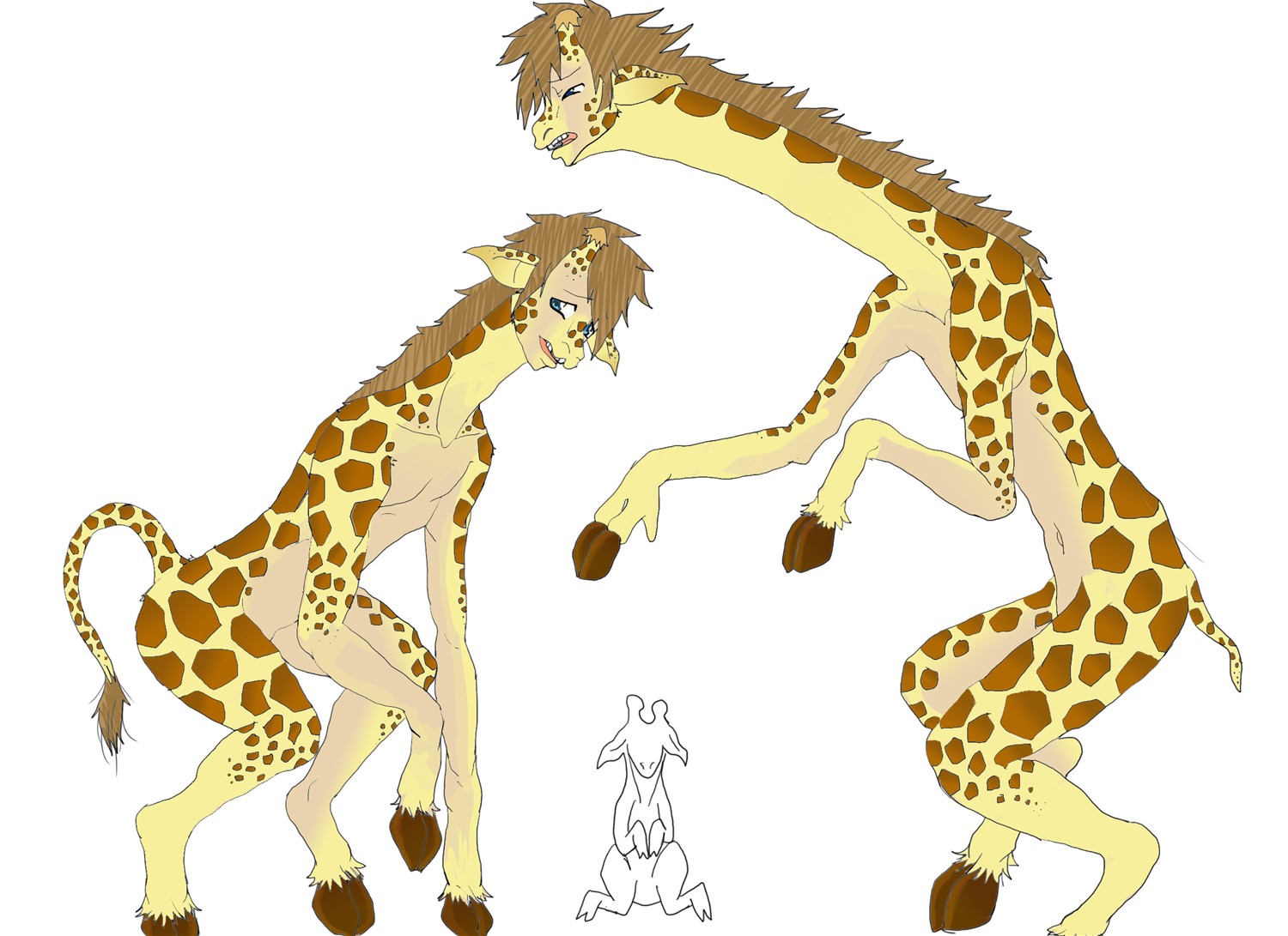 Giraffe bros rvb by Kamila