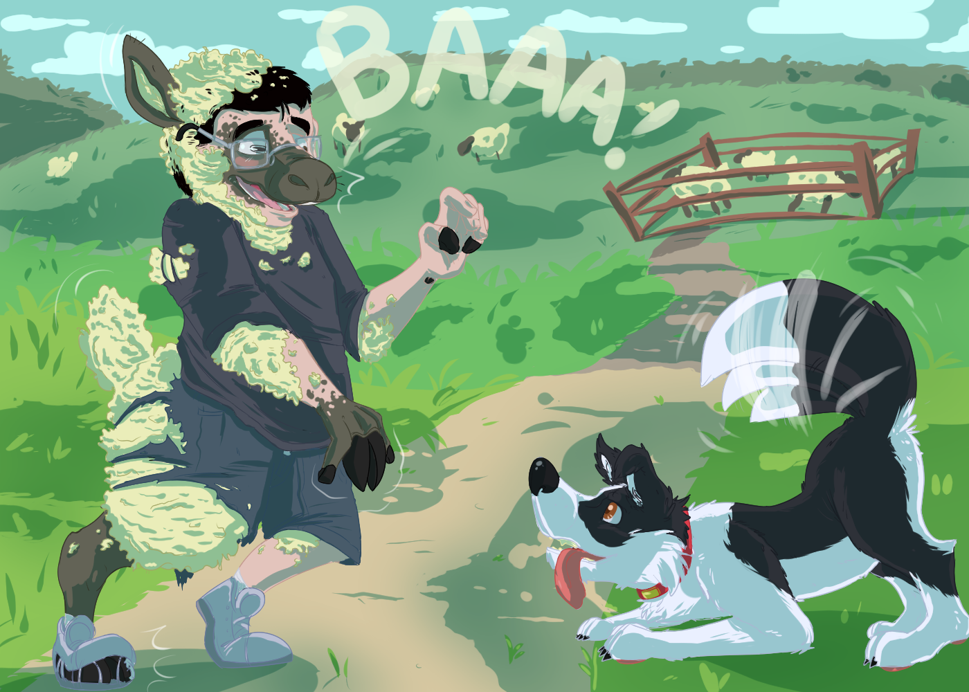 Don't be sheepish by Kitsunefan