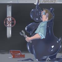 The Hazards of Plumbing by Kitsunefan