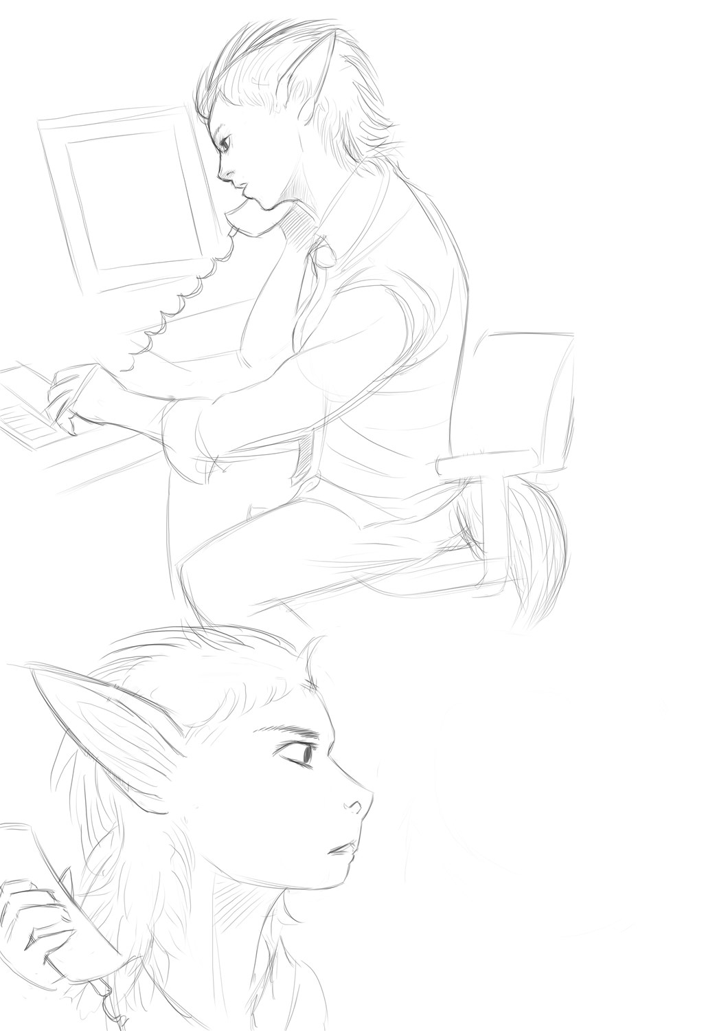 No Laughing Matter, Tzell commission concept sketch by KrazyIvan