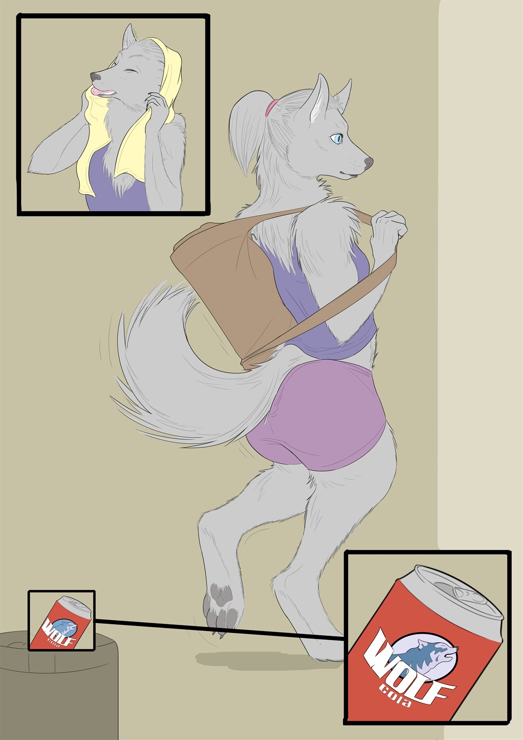 Gym wolf by KrazyIvan
