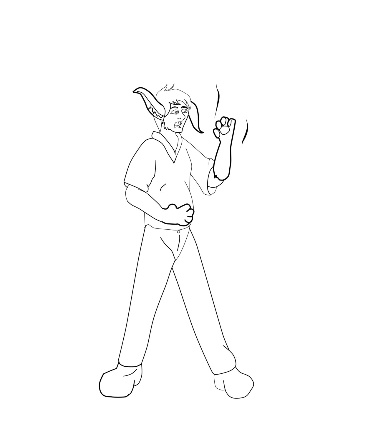 Commission: Getting Out Lined by Lucern7