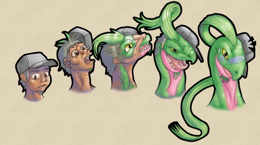 Headshot Commission: Growing Vile by Lucern7