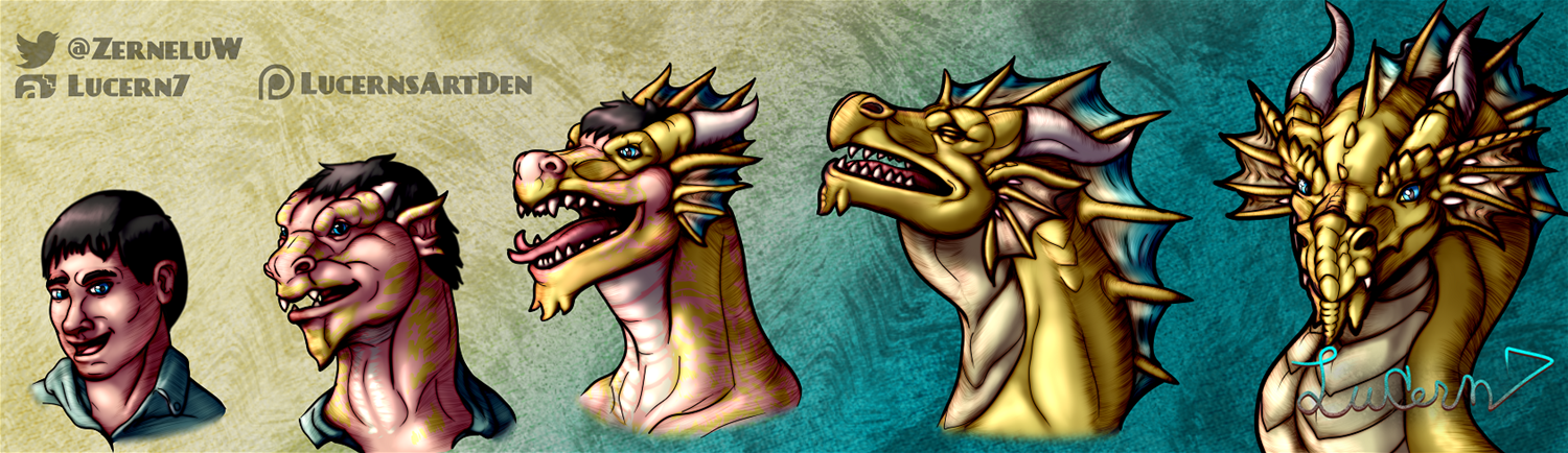 Headshot Commission: All that Glitters by Lucern7