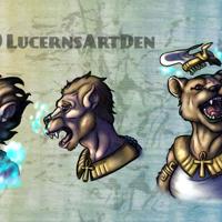Headshot Commission: Egyptian Ascension by Lucern7
