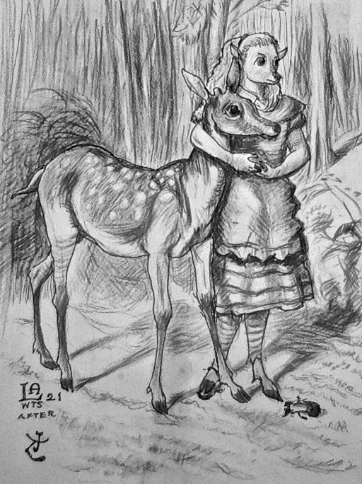 Alice & the Fawn by Luciusappaloosius