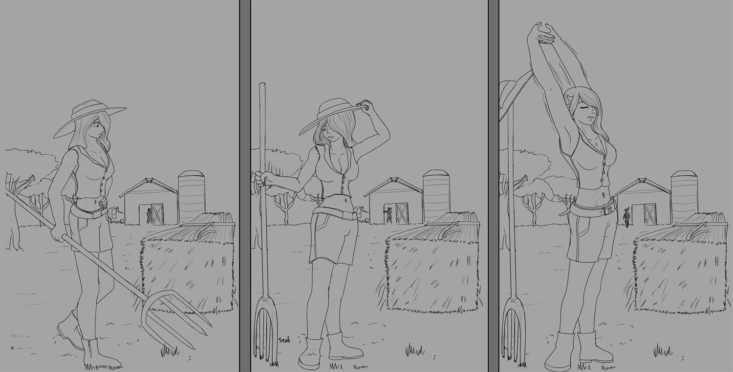 Sketch: Day in the farm by MaLAguA