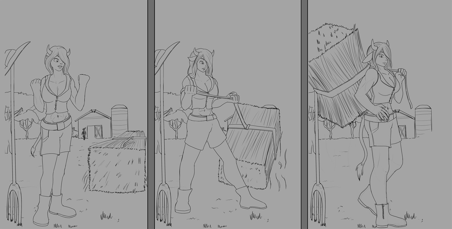 Sketch: Day in the farm by MaLAguA