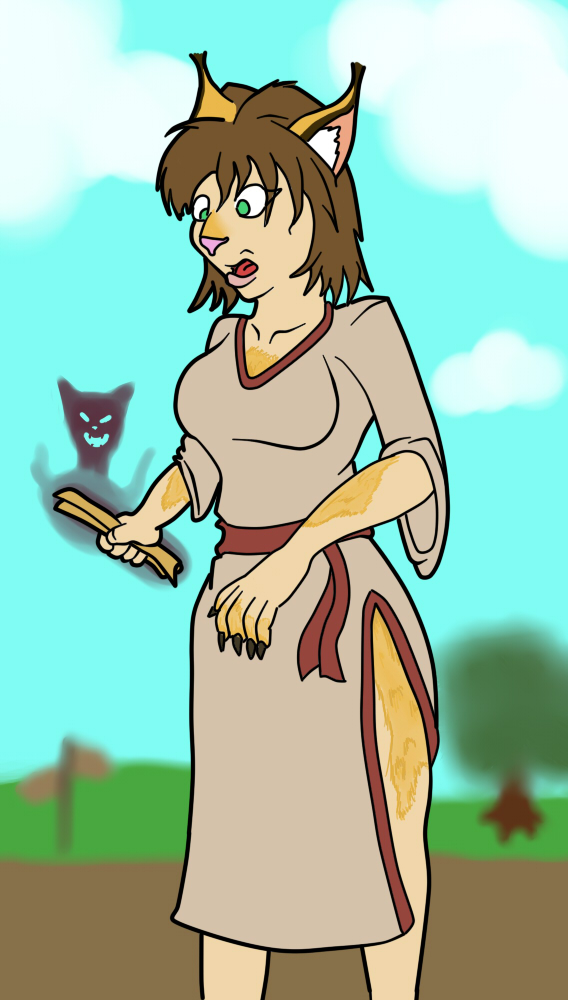 Cursed Caracal Canvas Catastrophe by MageOmega