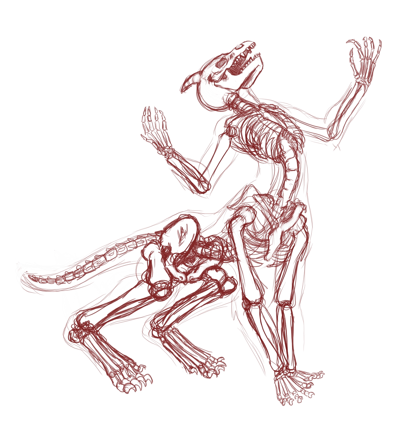 skeletaur by Mirandaleigh