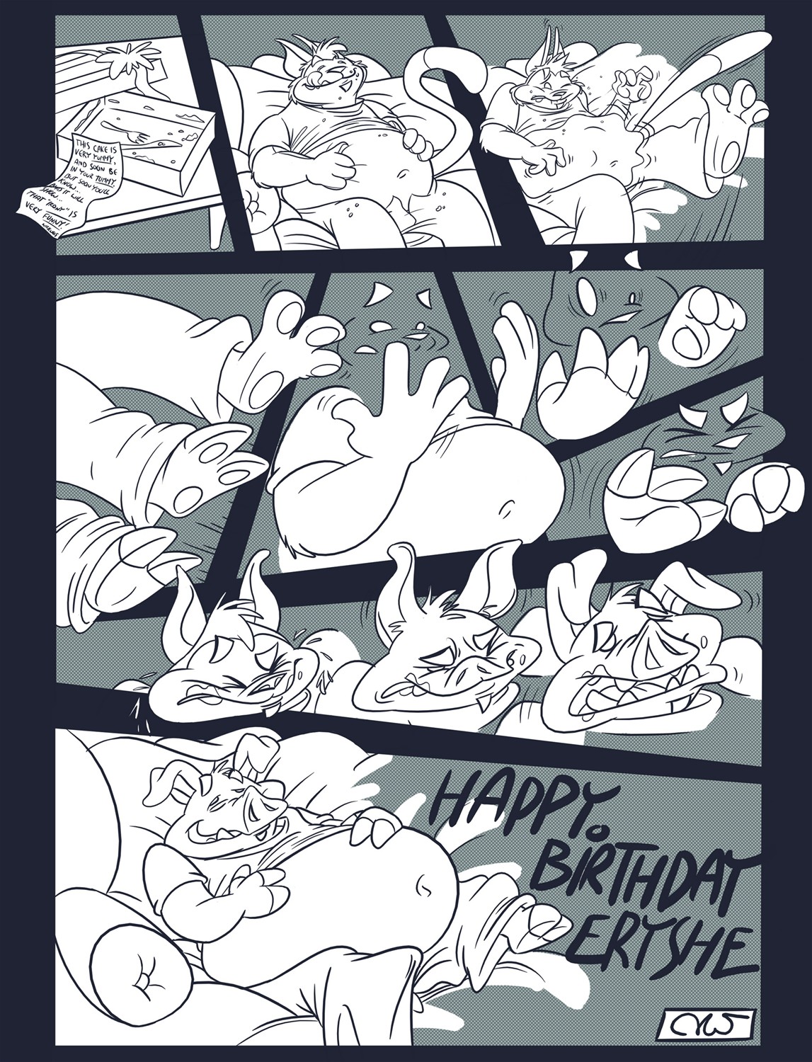 Eryshes Birthday Cake by Nickwolf
