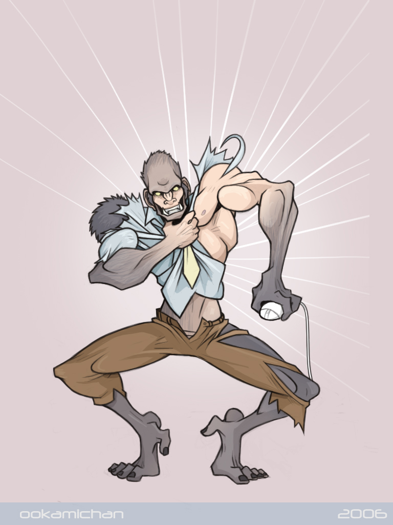 toughdayatwork by Ookamichan