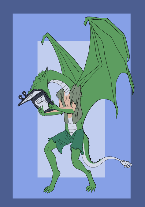 Dragon Laptop by PickleJuice