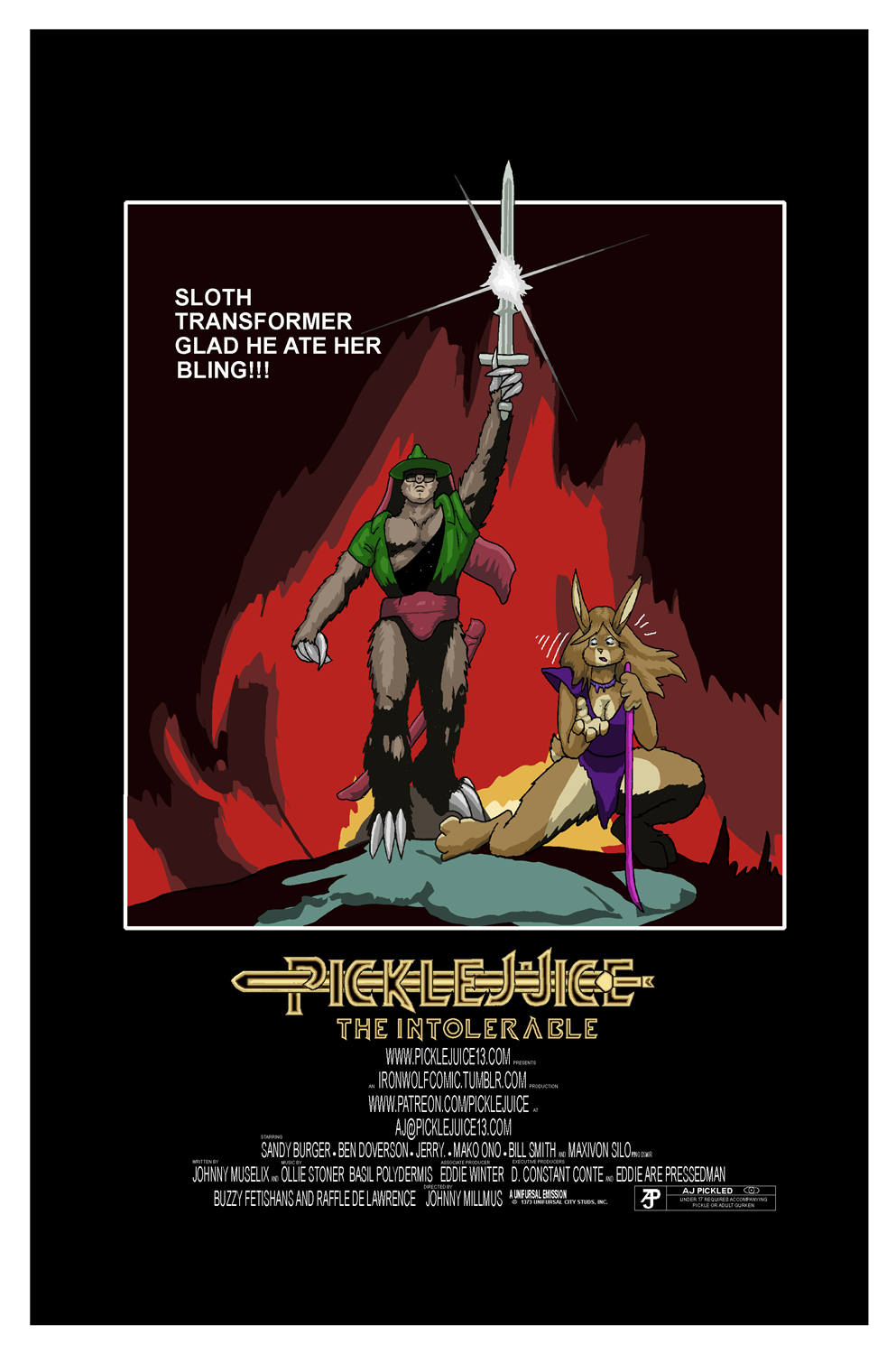 Conan The Barbarian Movie Poster Parody w/ TF by PickleJuice