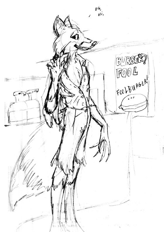 Ltf Number Fifty- Foolburger Fox by PickleJuice