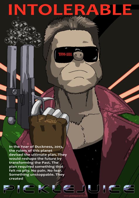 Terminator Parody Poster by PickleJuice
