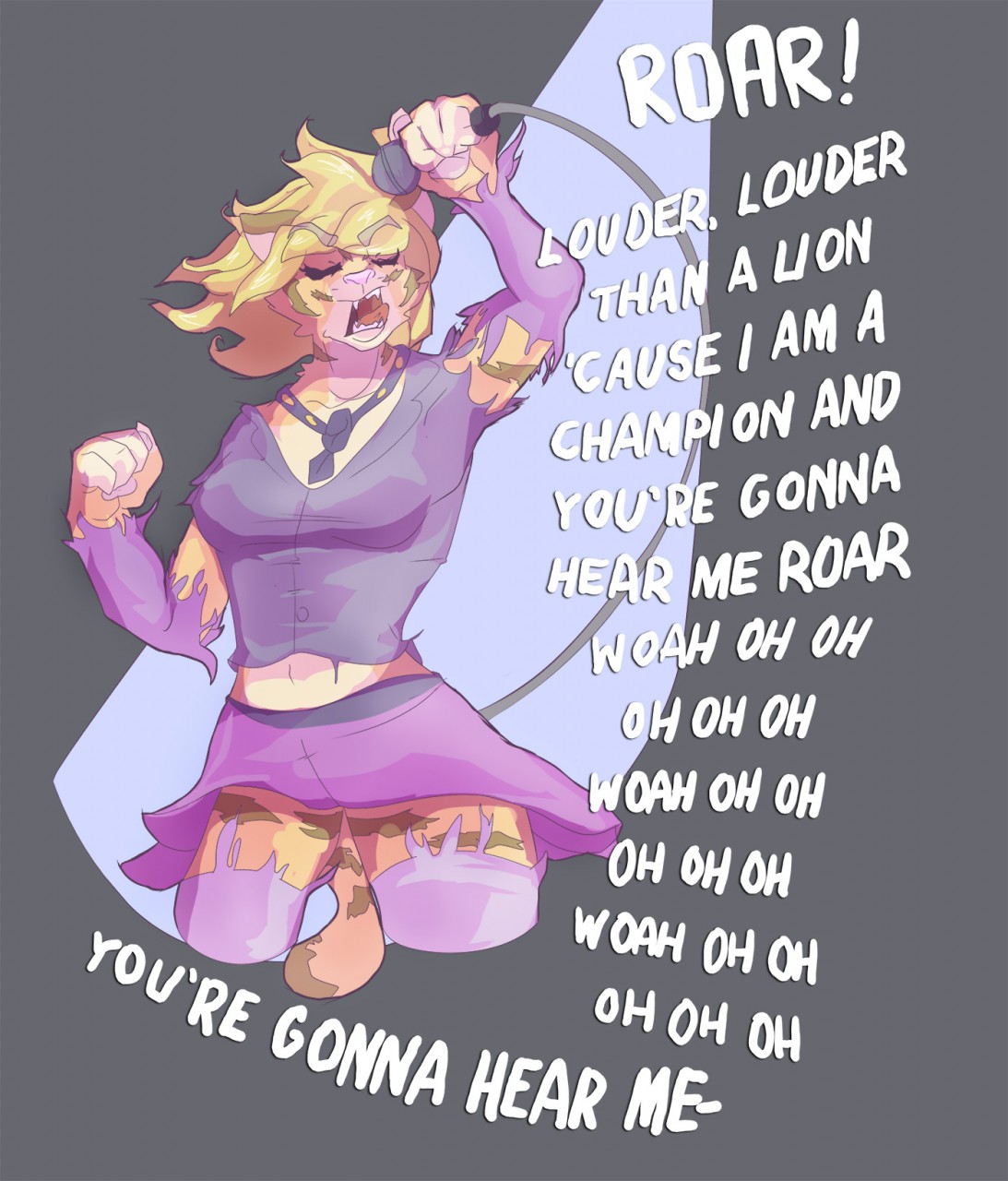 COMMISSION Roar by ReddishMaroon