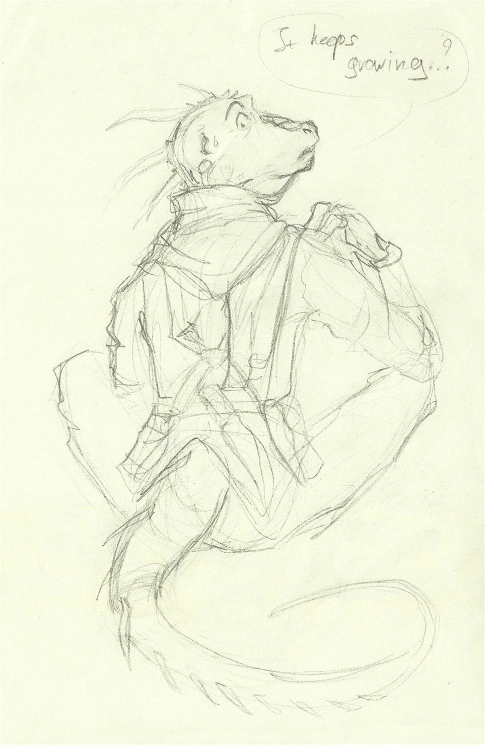 Datz Are'bal Iguana tf rough sketches by Samarline