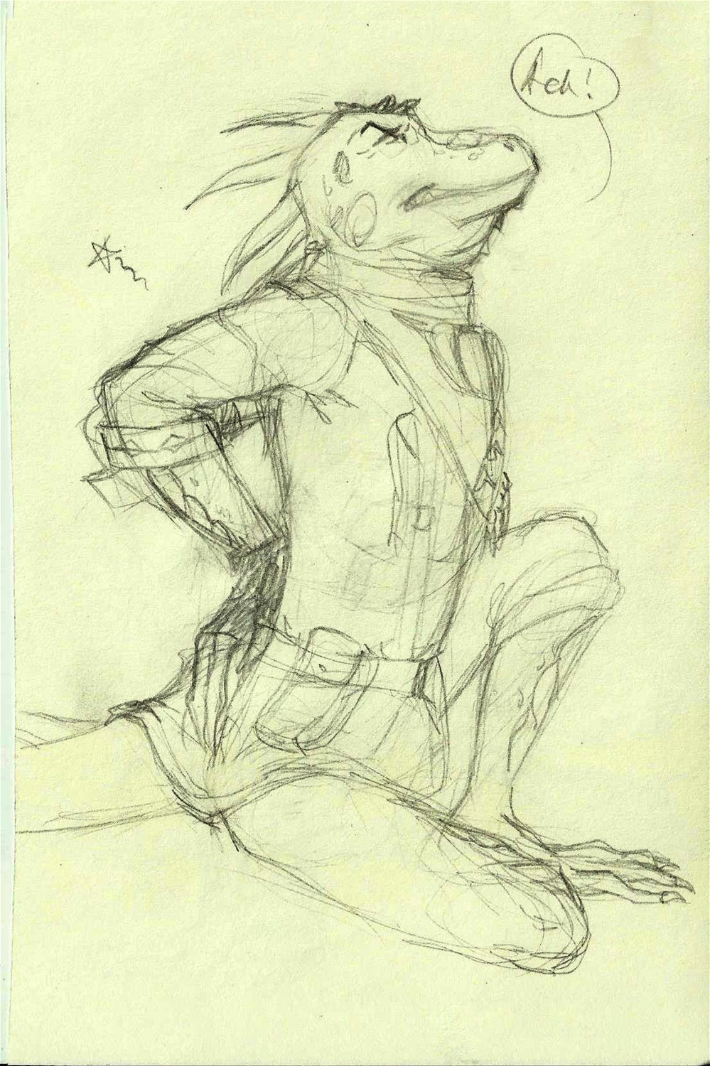 Datz Are'bal Iguana tf rough sketches by Samarline