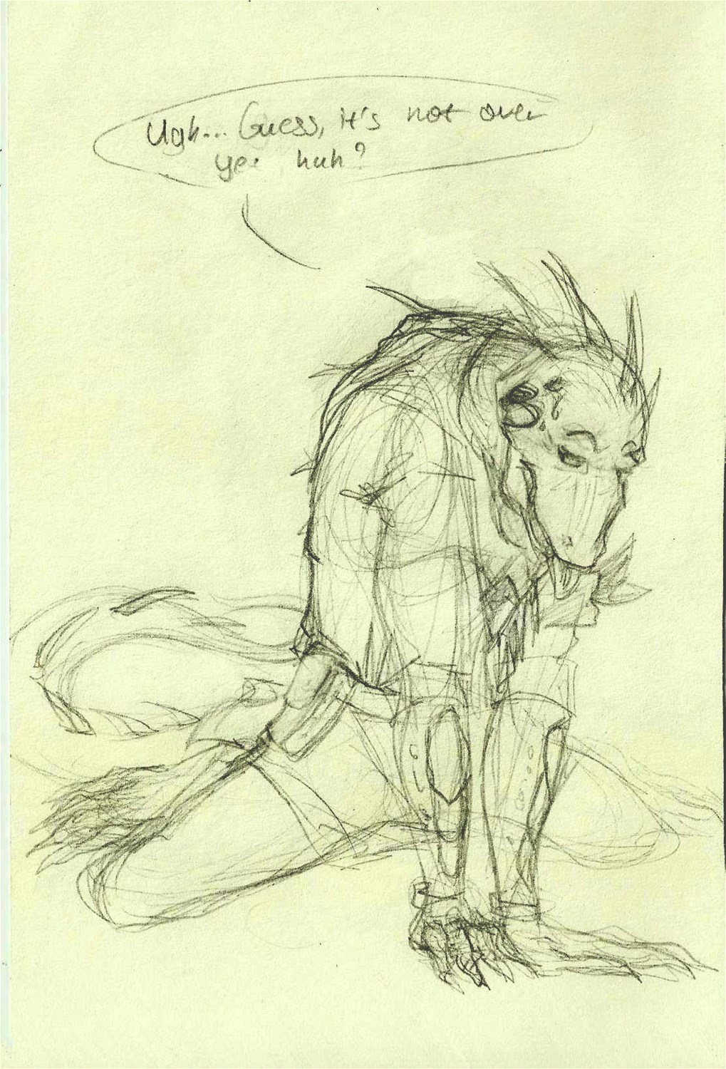 Datz Are'bal Iguana tf rough sketches by Samarline