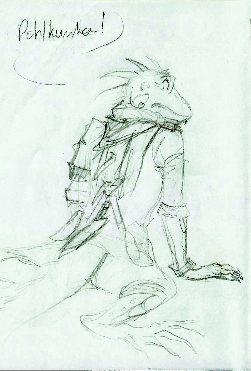 Datz Are'bal Iguana tf rough sketches by Samarline