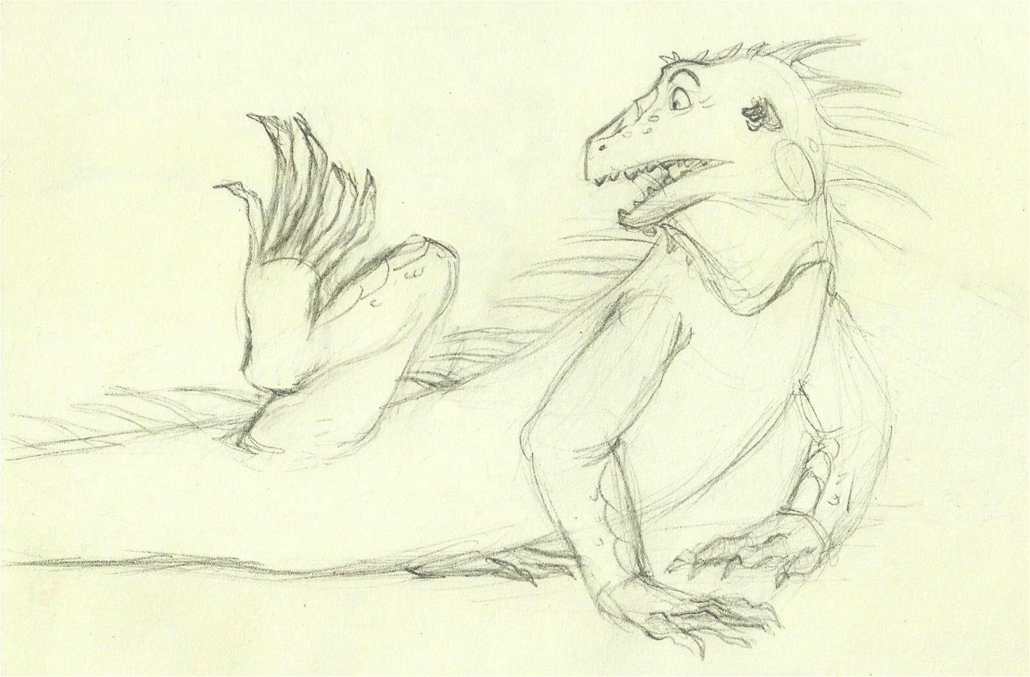 Datz Are'bal Iguana tf rough sketches by Samarline