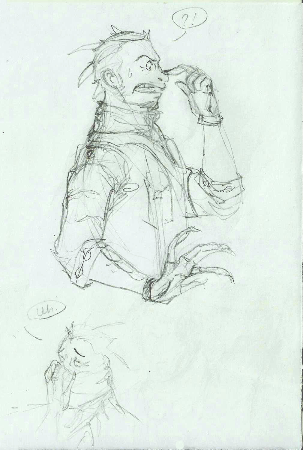 Datz Are'bal Iguana tf rough sketches by Samarline