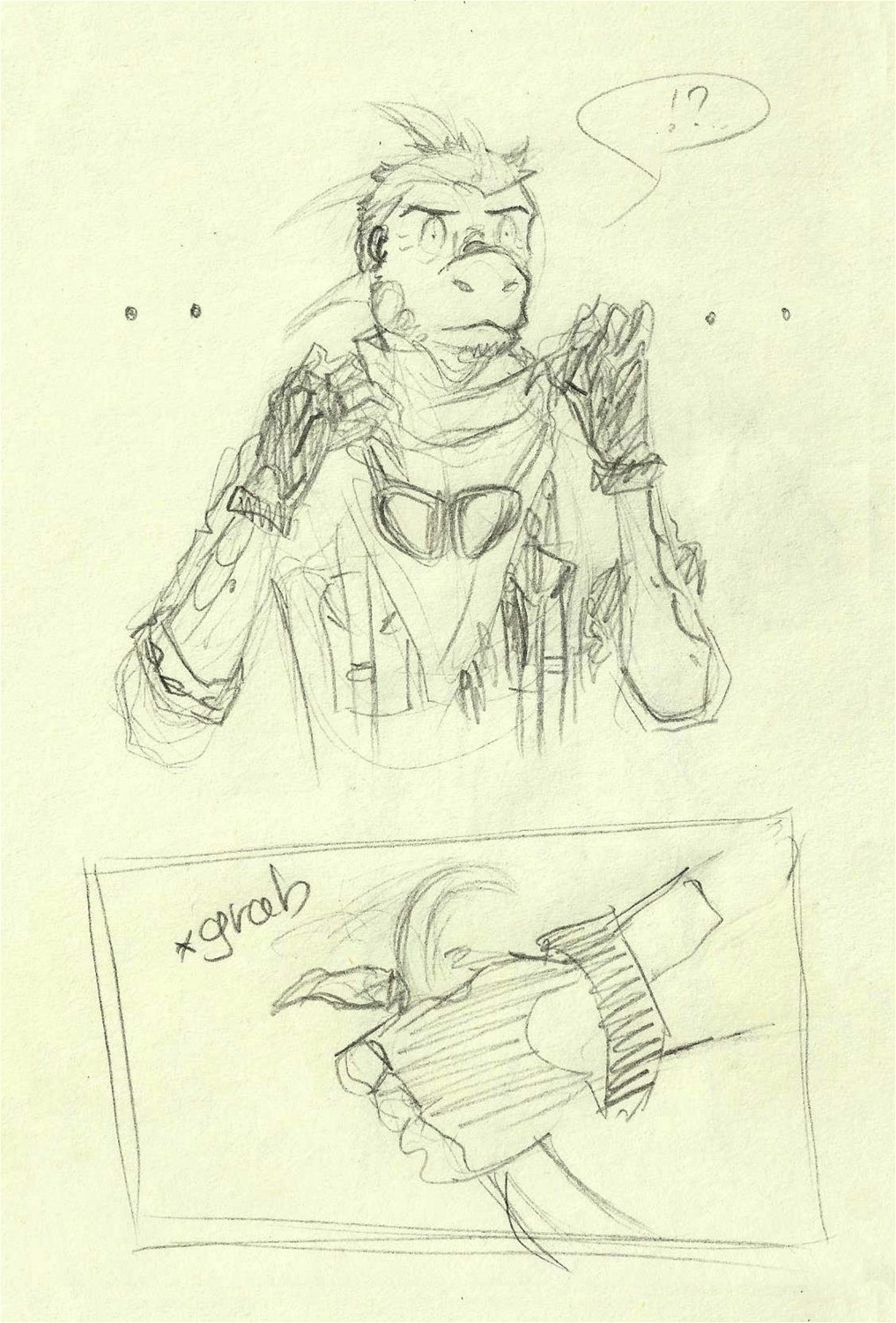 Datz Are'bal Iguana tf rough sketches by Samarline