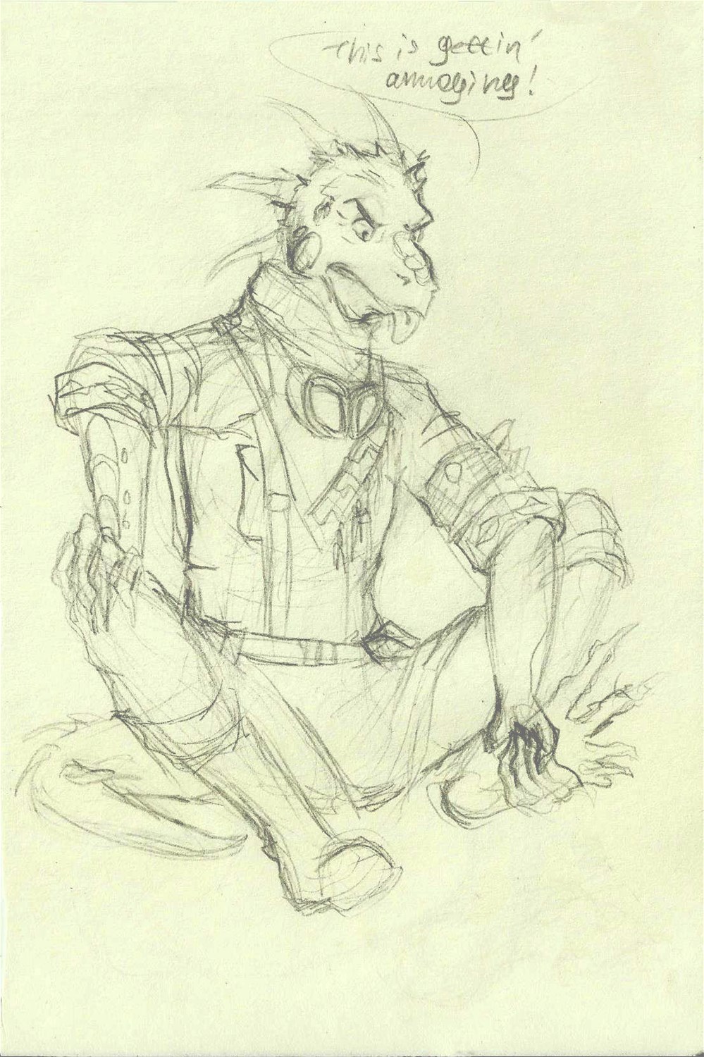 Datz Are'bal Iguana tf rough sketches by Samarline