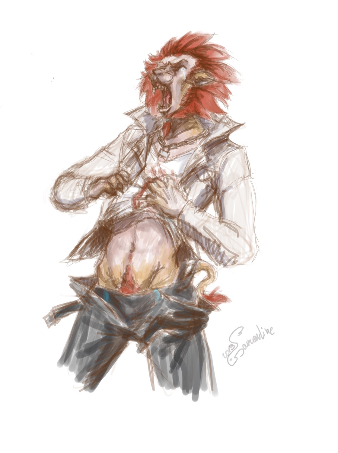 Leon Kuwata Lion Tf  colored sketch by Samarline