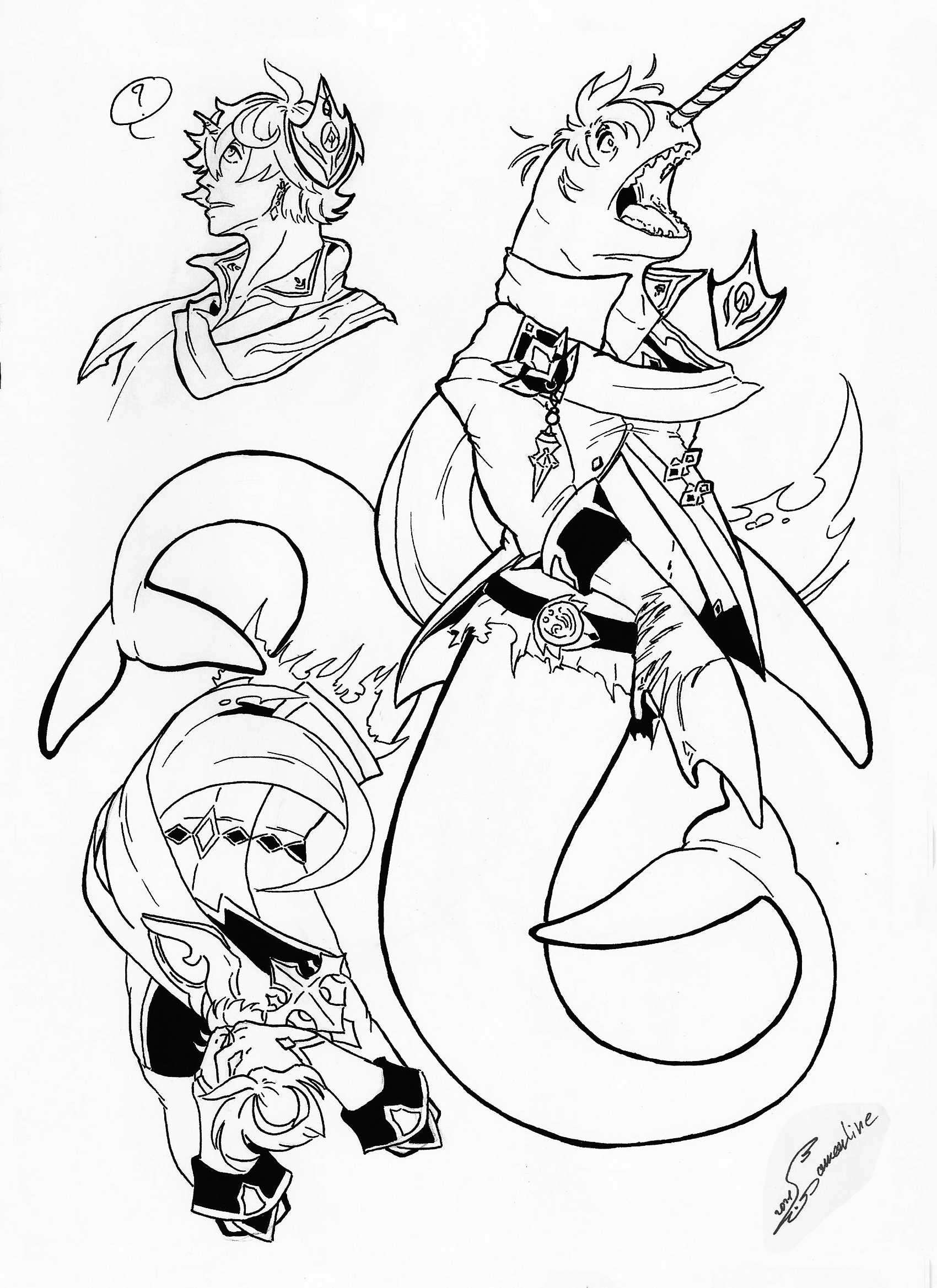Tartaglia narwhal tf by Samarline