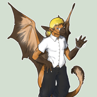 Nightfirer dragon anthro by Sevencarpileup