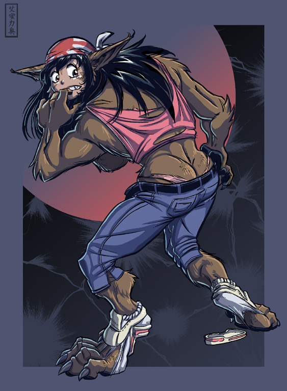 AnimeWolfGirlChange by SolidAsp